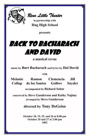 Bacharach and David a Musical Revue