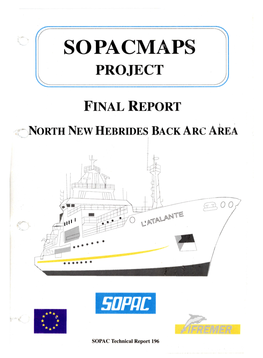 Sopacmaps Project, Final Report, North New Hebrides Back Arc Area