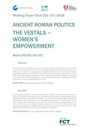 The Vestals – Women’S Empowerment
