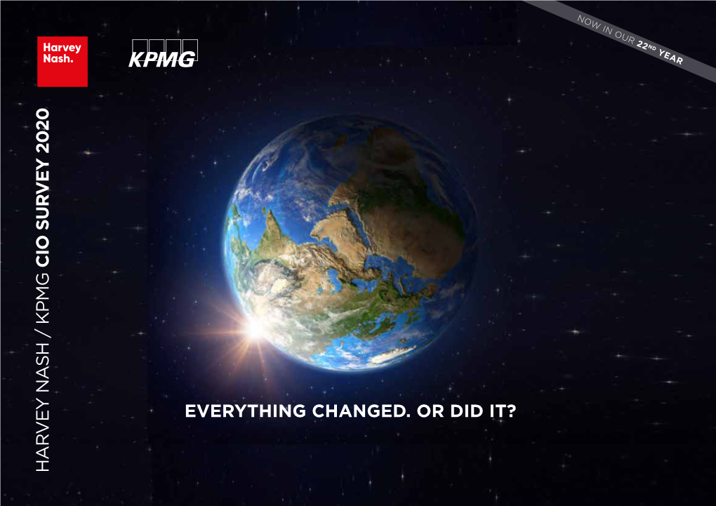 Harvey Nash / KPMG CIO Survey 2020: Everything Changed. Or Did