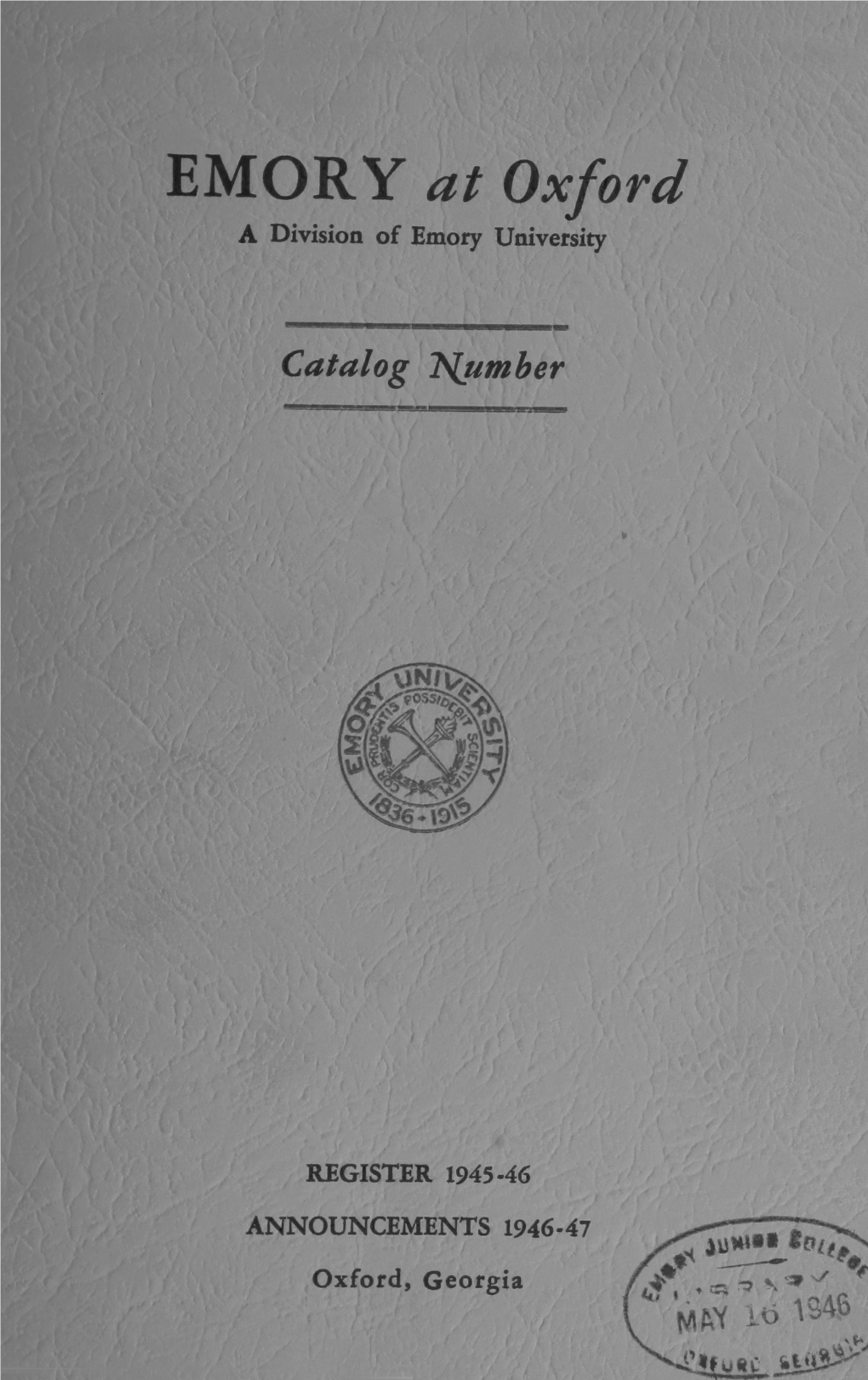 1946-1947 Course Catalog