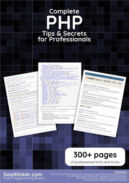 Complete PHP Secrets & Tips for Professionals