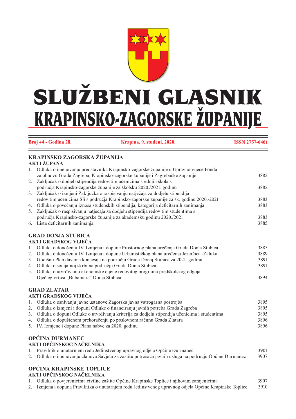 Odluka O Donošenju IV. Izmjena I Dopune Prostornog Plana Uređenja Grada Donja Stubica 3885 2