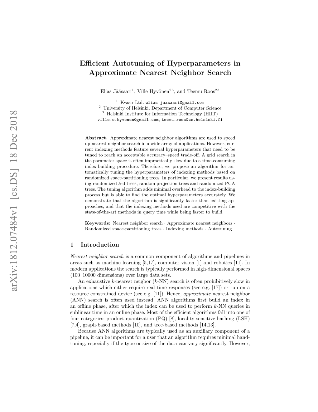 Arxiv:1812.07484V1 [Cs.DS] 18 Dec 2018 Resource-Constrained Device (See E.G