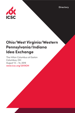 Ohio/West Virginia/Western Pennsylvania/Indiana Idea Exchange