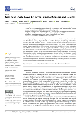 Graphene Oxide Layer-By-Layer Films for Sensors and Devices