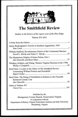The Smithfield Review