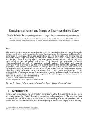 Engaging with Anime and Manga: a Phenomenological Study