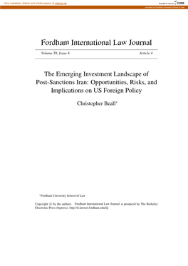 Fordham International Law Journal
