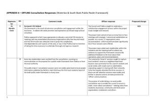 APPENDIX 4 – OFFLINE Consultation Responses (Waterloo & South Bank Public Realm Framework)