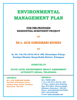 Environmental Management Plan