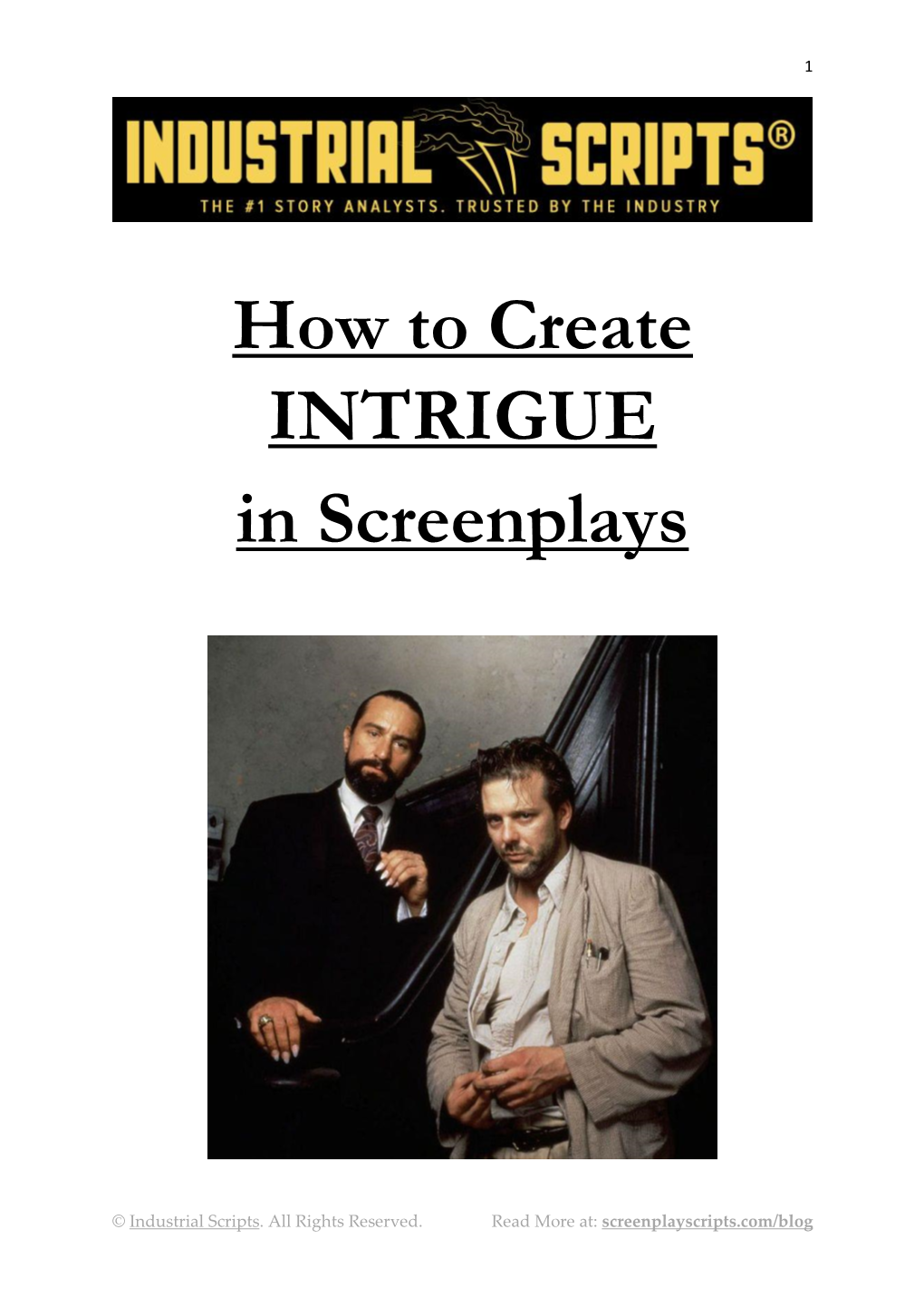 How to Create INTRIGUE in Screenplays