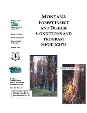 Montana Forest Insect and Disease Conditions at the Insect and Disease Conditions and Sacajawea Memorial Park