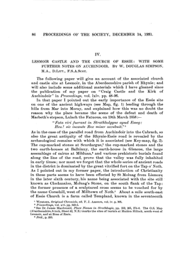 86 Proceedings of the Society, December 14, 1931. Lesmoir