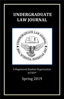 Undergraduate Lawjournal