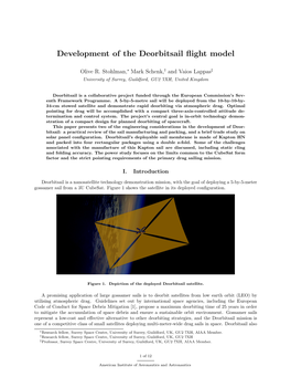 Development of the Deorbitsail Flight Model