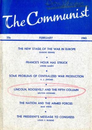 Volume 22 No. 2, February, 1943