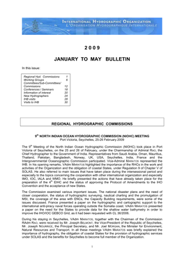 2 0 0 9 January to May Bulletin