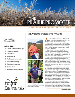 Prairie Promoter Grassroots Conservation in Action