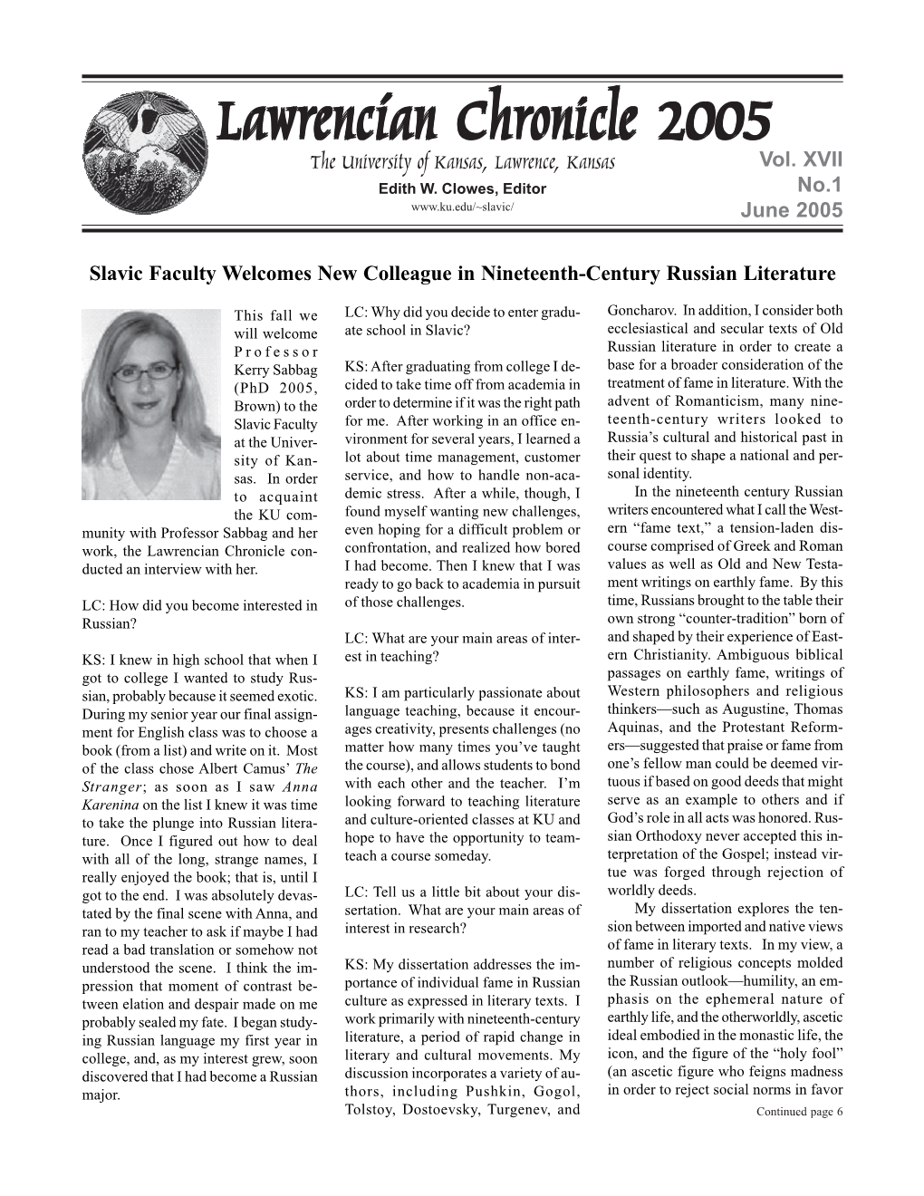 Newsletter 2005