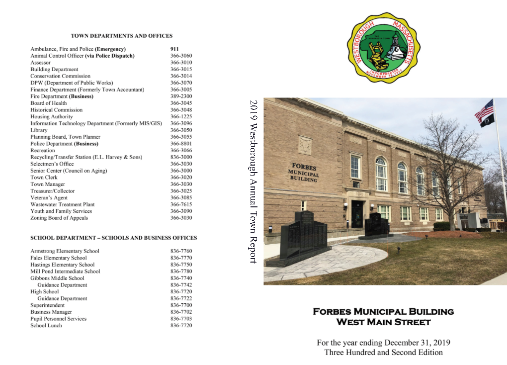 2019 Annual Town Report