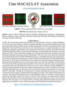 Clan MACAULAY Association