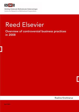 Reed Elsevier Overview of Controversial Business Practices in 2008