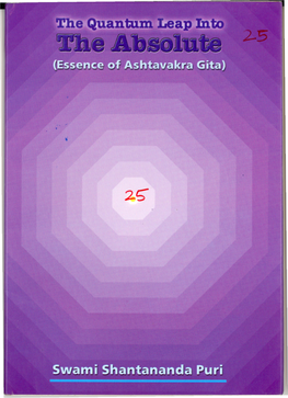 The Quantum Leap Into the Absolute: Essence of Ashtavakra Gita