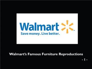 Walmart's Famous Furniture Reproductions