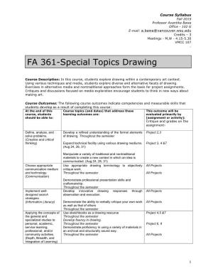 FA 361-Special Topics Drawing