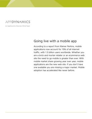 Going Live with a Mobile App