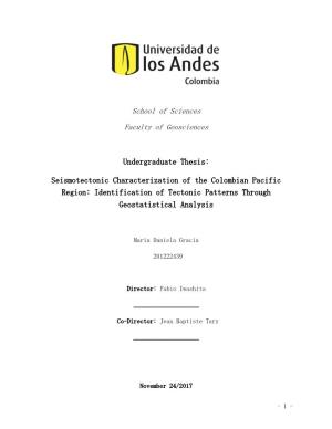 Seismotectonic Characterization of the Colombian Pacific Region: Identification of Tectonic Patterns Through Geostatistical Analysis