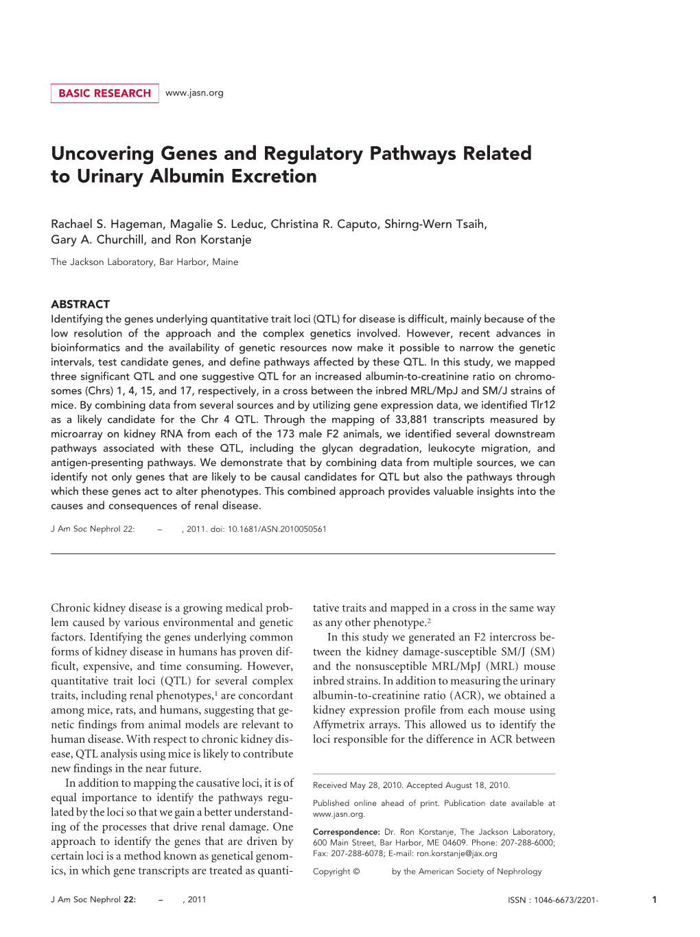 Uncovering Genes and Regulatory Pathways Related to Urinary Albumin Excretion