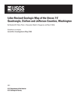 Lidar-Revised Geologic Map of the Uncas 7.5' Quadrangle, Clallam
