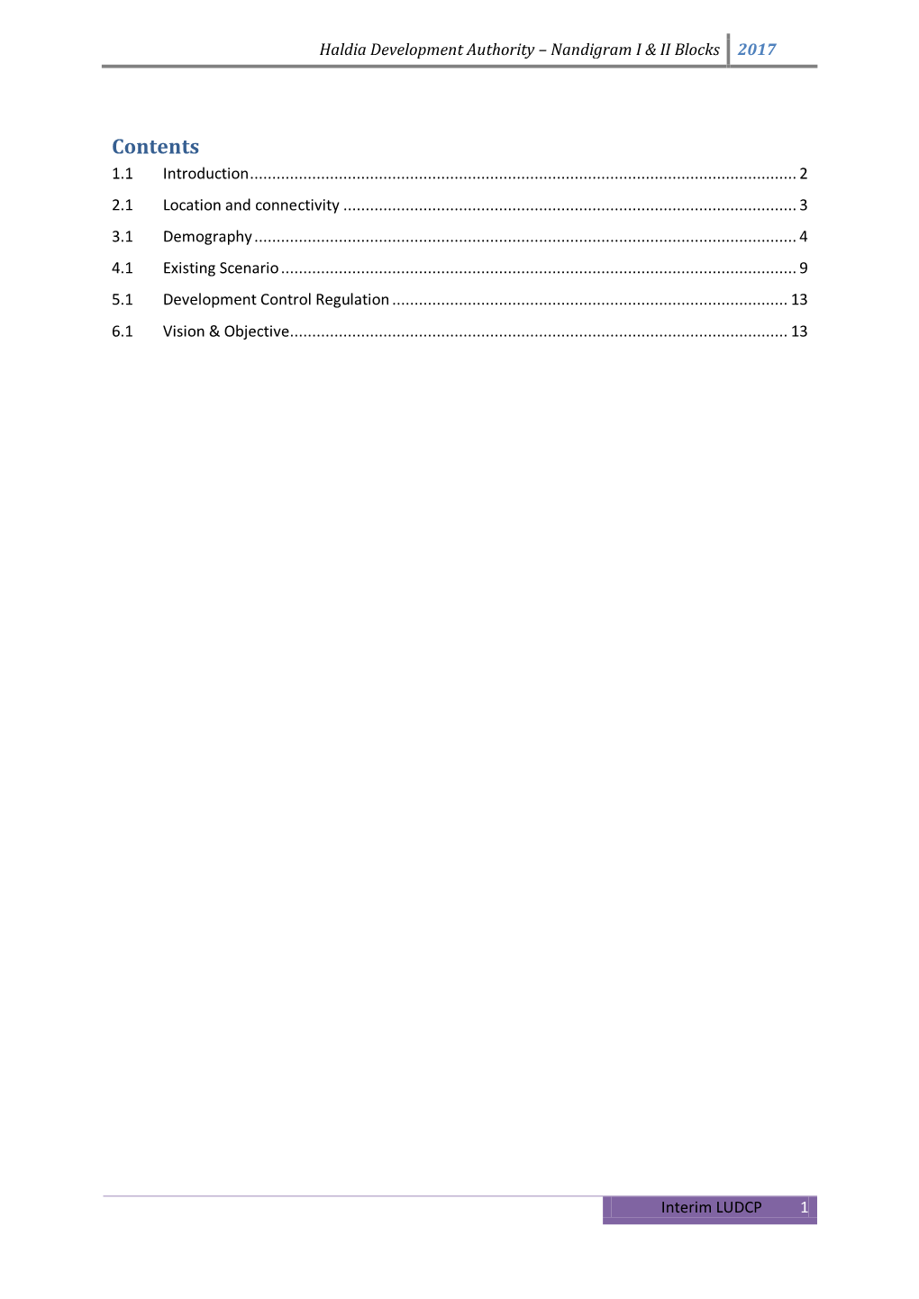 Nandigram I & II Blocks 2017 Interim LUDCP 1