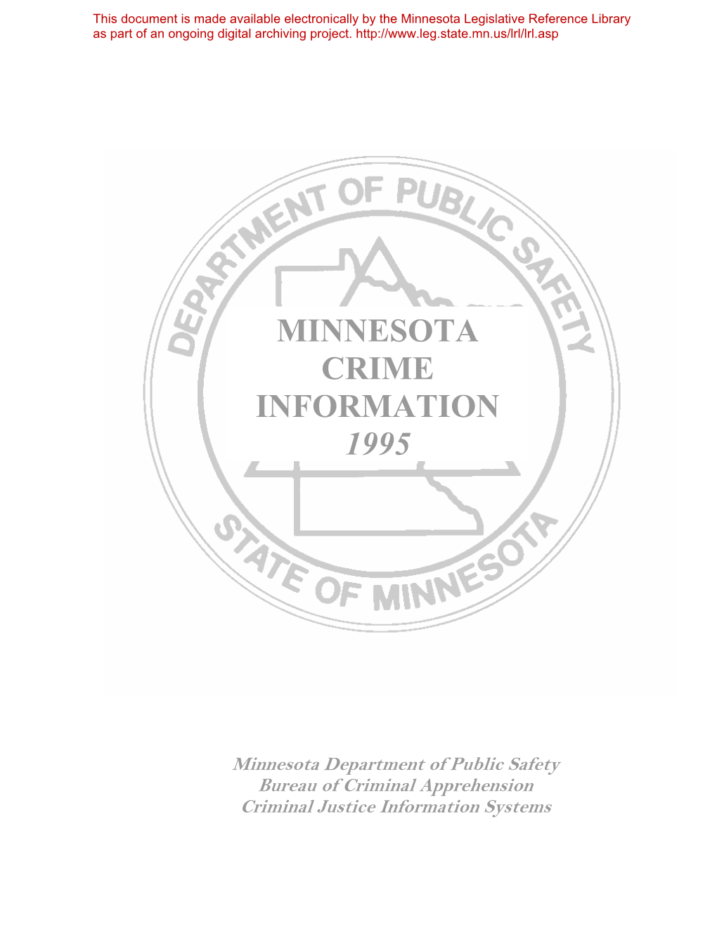 Minnesota Crime Information 1995