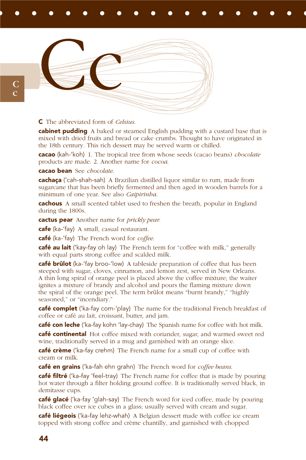 C the Abbreviated Form of Celsius. Cabinet Pudding a Baked Or