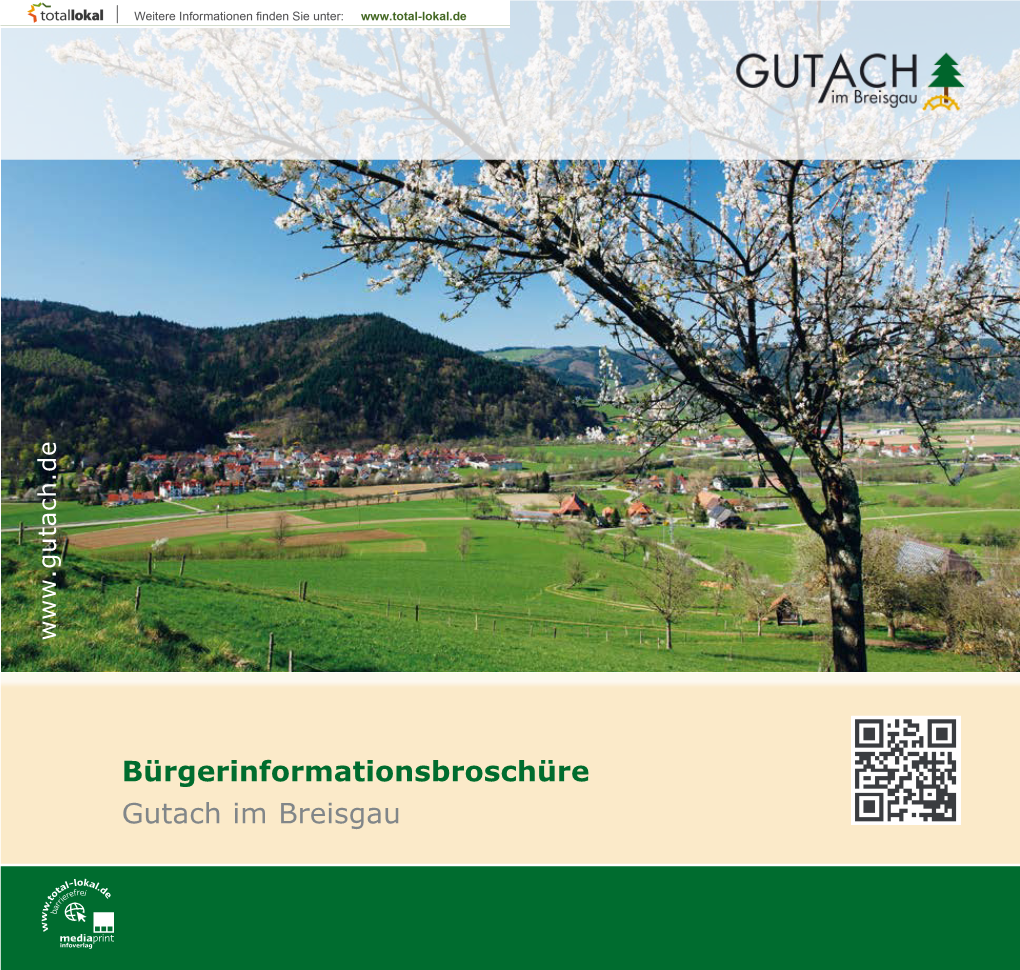 Bürgerinformationsbroschüre Gutach Im Breisgau Inhaltsverzeichnis