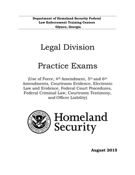 Legal Division Practice Exams