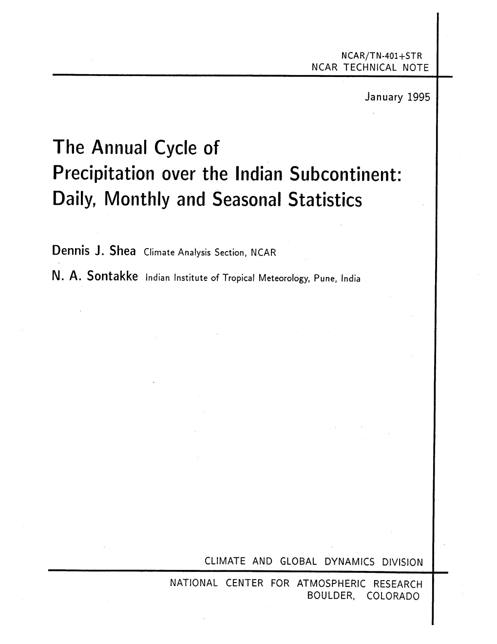 The Annual Cycle of Precipitation Over the Indian Subcontinent: Daily, Monthly and Seasonal Statistics