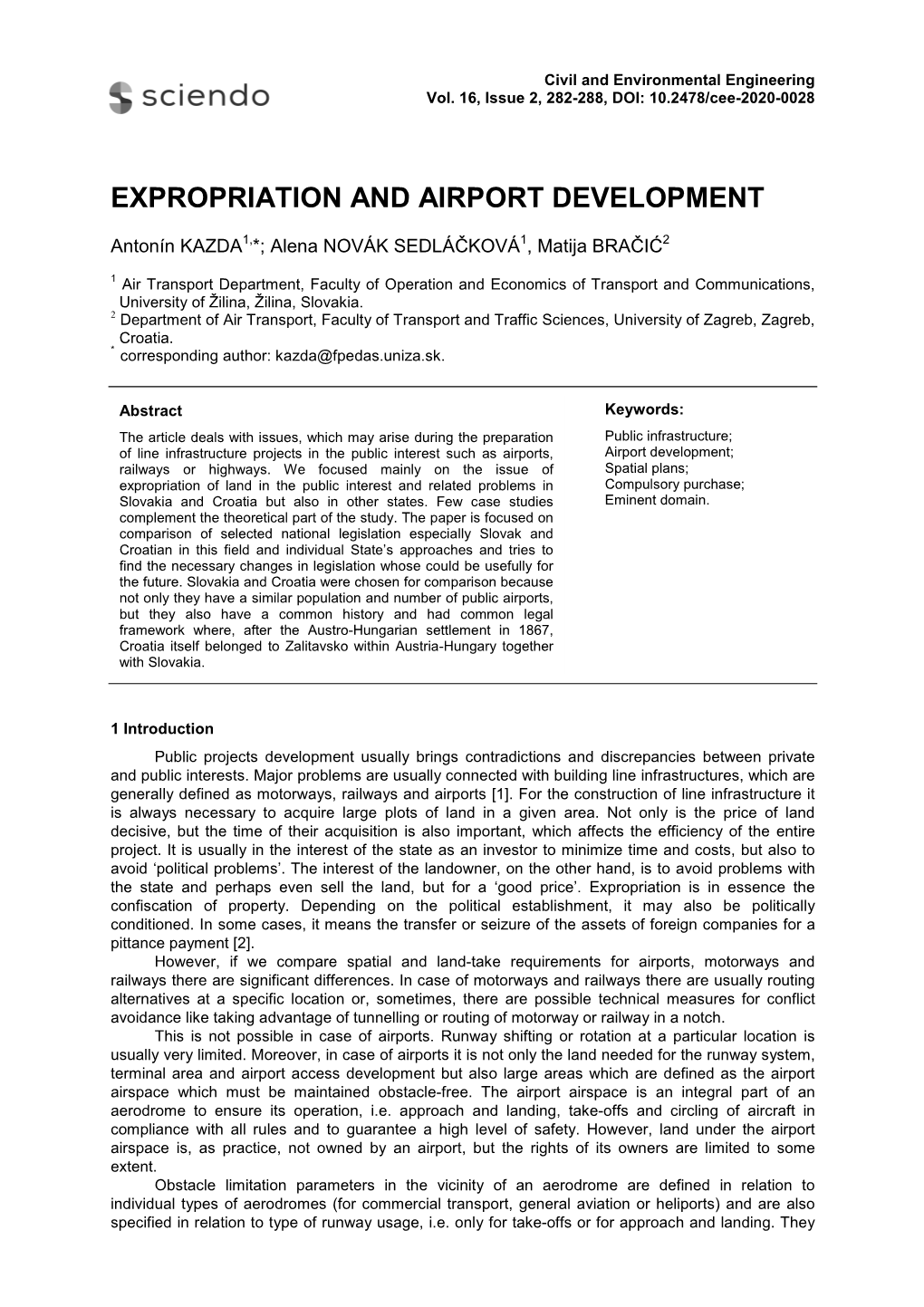 Expropriation and Airport Development