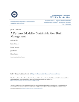 A Dynamic Model for Sustainable River Basin Management. Paula A