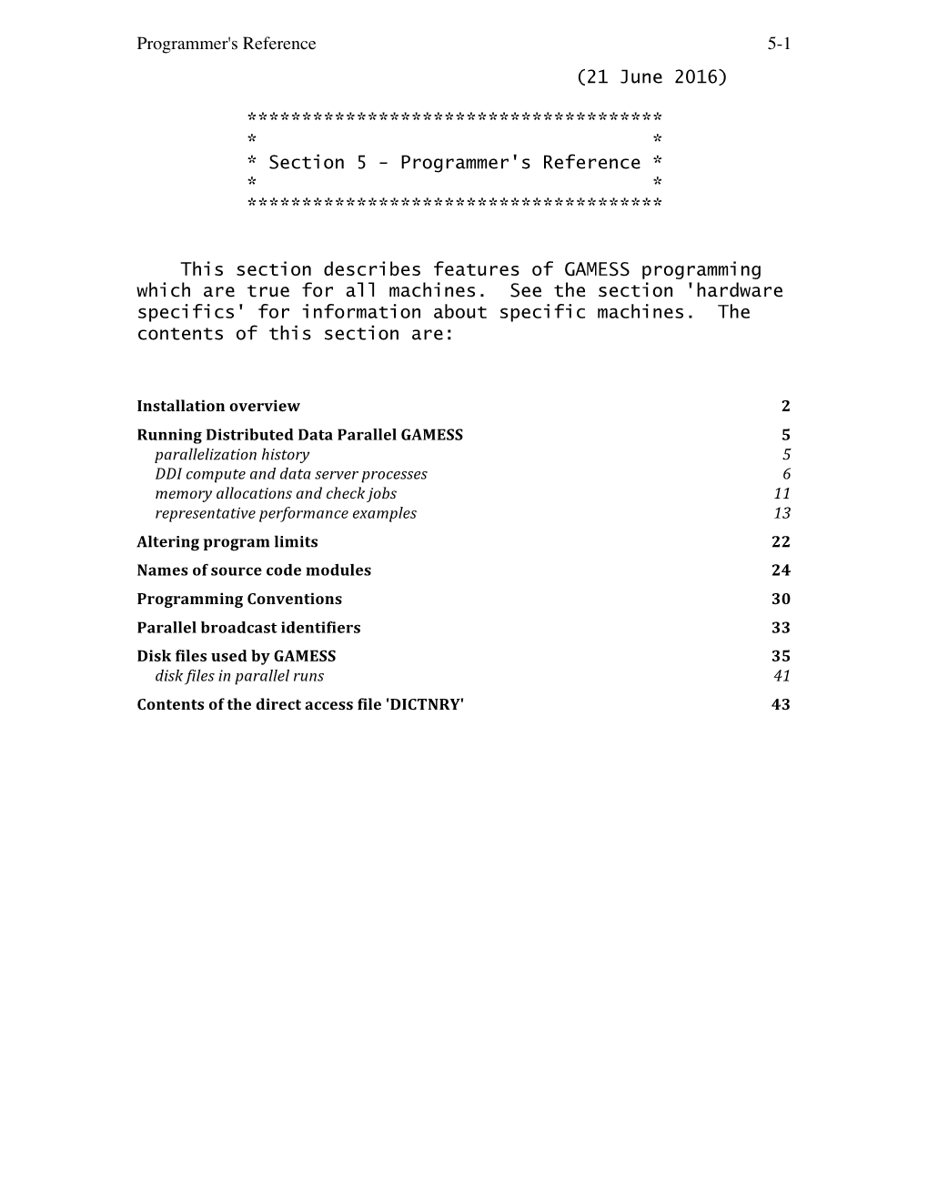 Programmer's Reference 5-1 (21 June 2016)