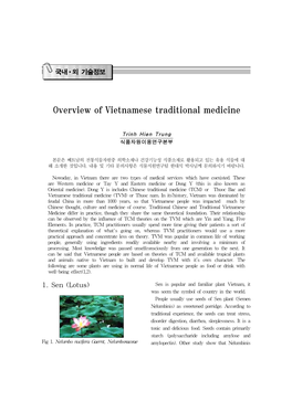 Overview of Vietnamese Traditional Medicine