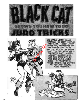 Black Cat Shows Judo