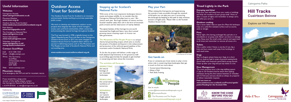 Hill Tracks in the Cairngorms National Park