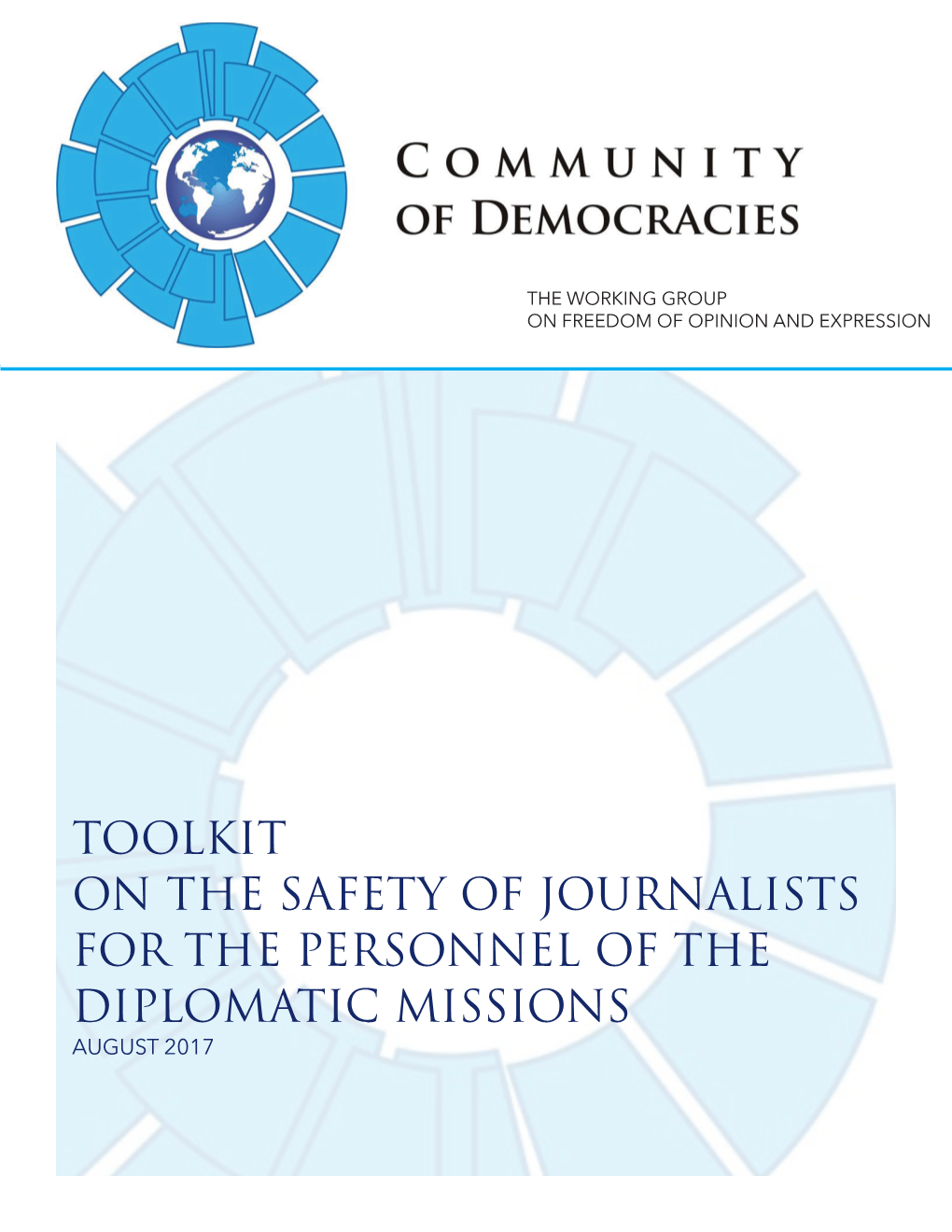 Toolkit on the Safety of Journalists for the Personnel for the Diplomatic