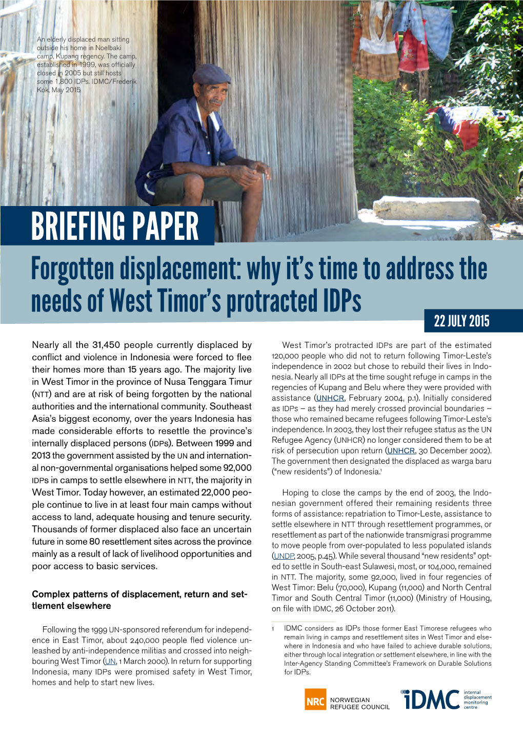 Why It's Time to Address the Needs of West Timor's Protracted Idps