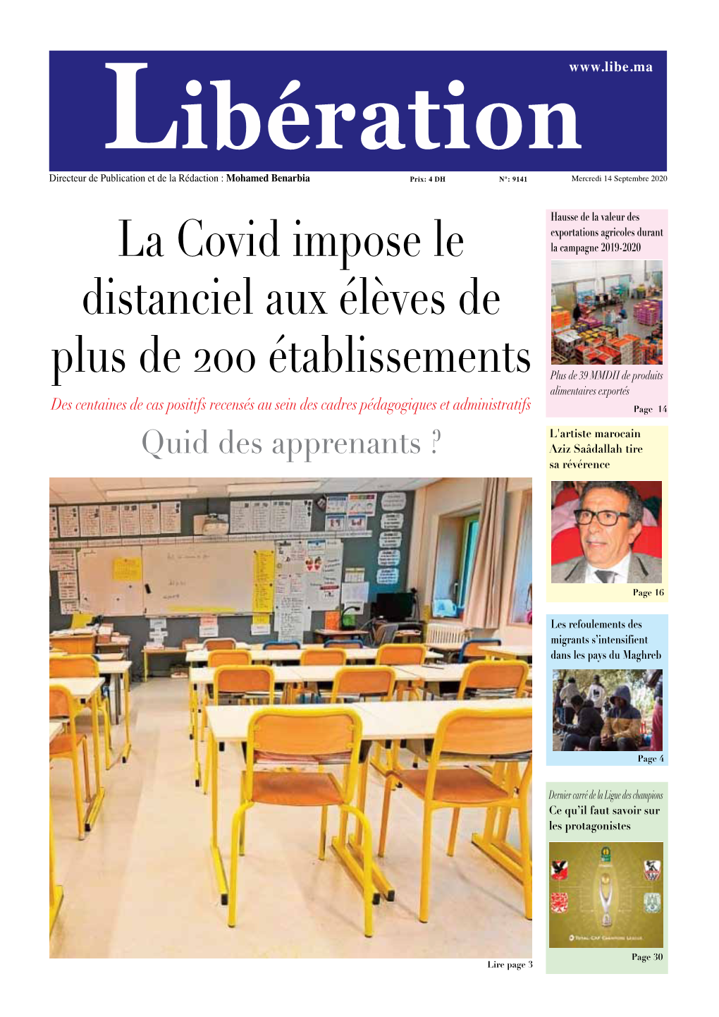 La Covid Impose Le Distanciel Aux Élèves De Plus De Établissements