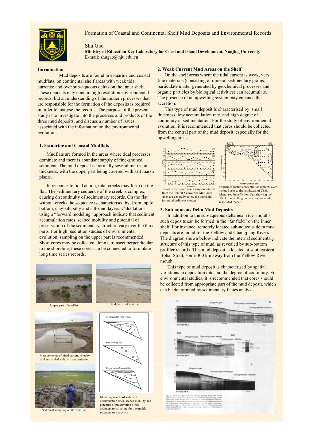 Formation of Coastal and Continental Shelf Mud Deposits and Environmental Records